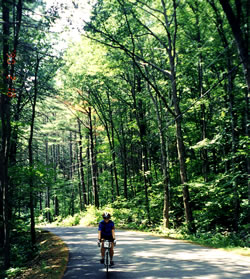 Riding in New Hampshire.