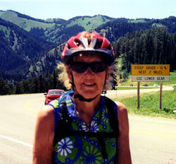 Gunnel at 10% grade sign near Continental Divide.