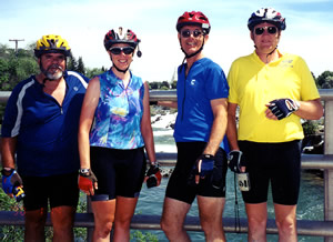 Group of four riders.